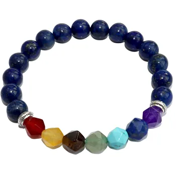 

Fashion 7 Chakra Bracelet Men Black Lava Healing Balance Beads Reiki Buddha Prayer Natural Stone Yoga Bracelet Women Jewelry
