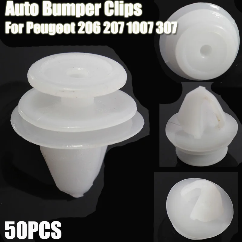 50Pcs D-150 Door Trim Clips Auto Car Panel Mounting Bumper Holder For Citroen Peugeot 1007 206 207 307 607 | Автомобили и