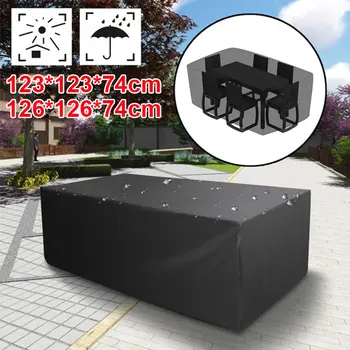

Sofa Set Protection Polyester UV Resistant Chair Table Cloth Home Sunshade Rainy Chair Furniture Rain Cover Garden Outdoor