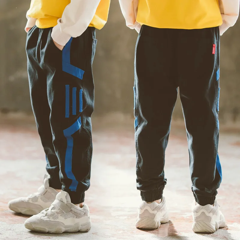 

BOY'S Pants Spring And Autumn Bib Overall Children in Big Kid Boy Casual Pants Athletic Pants Trousers Western Style Fashion