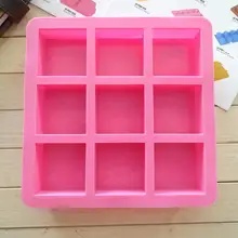 9 полостей квадратная силиконовая форма кубик льда поднос производитель формочки для печенья DIY Инструменты для выпечки