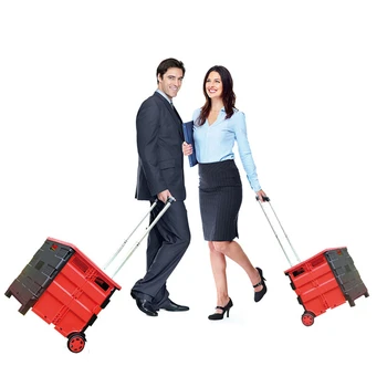 

B-LIFE Outdoor Garden Beach Folding Foldable Cart Storage Box Shopping Trolley Climbing Stairs Shopping Cart