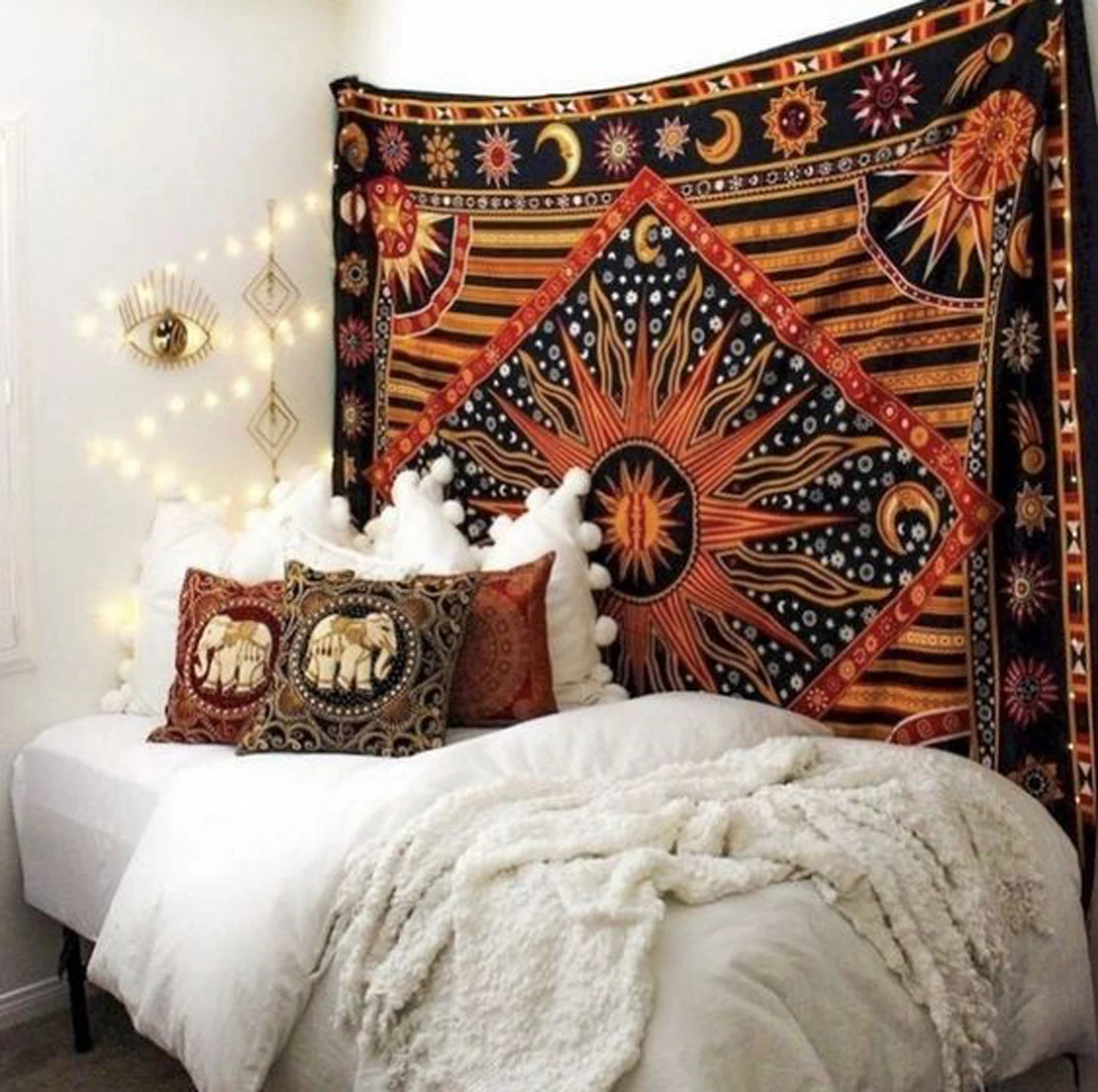 Sun Moon Stars Planet Tarot Card Tapestry Bohemian Indian Hippie Dorm Decor Wall Hanging Home Decor Accessories Tapestry Aliexpress aliexpress