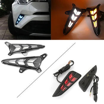 

For Toyota CHR CH-R 2018 DC 12V Car 4Pcs LED Daytime Running Fog Lights Foglamp+Taillight