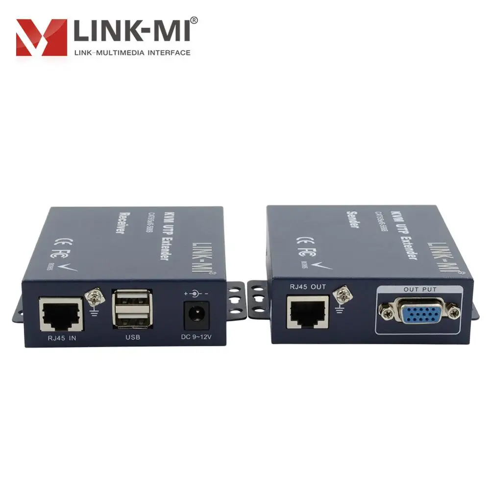 LINK MI K103TRU 300 м VGA USB KVM удлинитель по одной Cat5e/6 utp кабель для клавиатуры мыши и