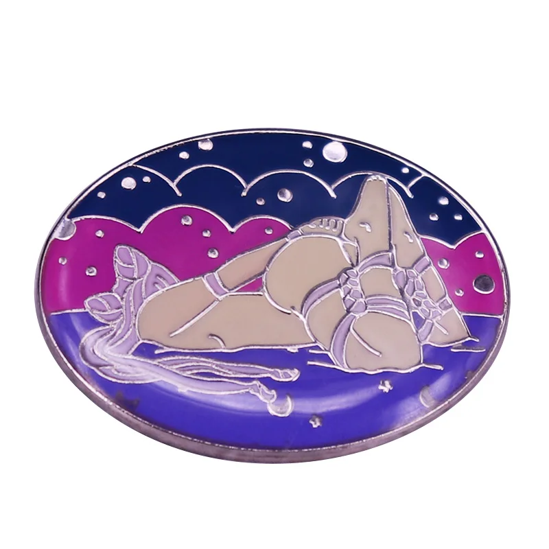 Find Love in Moon Light Sexy Princess brooch enamel pin