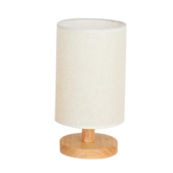 

Bedroom Bedside Lamp Solid Wood Dimmable LED Warm Light Creative Log Warm Small Table Lamp
