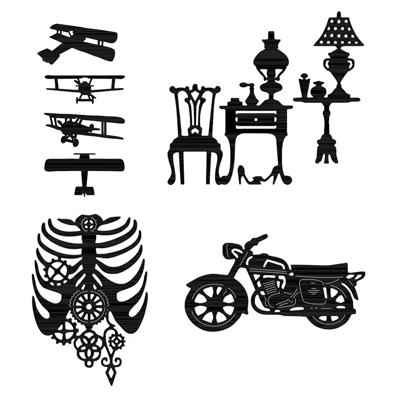 

Motorcycle Metal Cutting Dies for Scrapbooking Craft Die Cut Embossing Stencil Photo Album Decorations New Designs Handmake