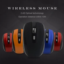 Беспроводной mini-usb компьютера Мышь 2,4 ГГц портативный эргономичный оптический 3d мышь, 6 кнопок, 1600 Точек на дюйм ПК тихий геймер мышь для ПК, ноутбука
