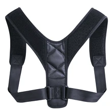 Мужские и женские ортопедические тонкие фиксаторы для спины, для облегчения боли в горне, Волшебная наклейка, Корректор осанки, черный Регулируемый ремень, поддерживающий пояс