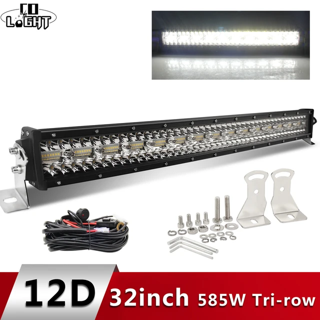 Co Licht 12D 3-Rij Led Offroad Light Bar 32 Inch 585W 4X4 Led