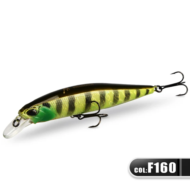 MRERDITH JERK MINNOW 100F 14g  Floating Wobbler Fishing Lure 24Color Minnow Lure Hard Bait Quality Professional Depth0.8-1.0m JBR-100F-F160