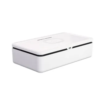 

Multifunction Fast Wireless Charger UV Cell Phone Sanitizer Sanitizing Box for Tableware Eyeglasses Jewelry Beauty Tools