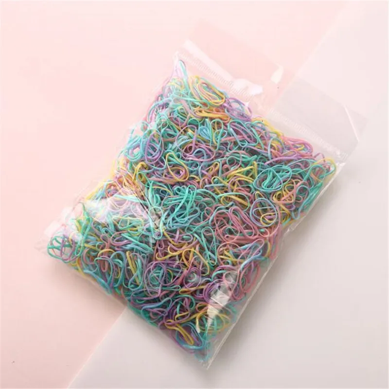 1000pcs type 10 1000 шт прозрачный резиновый ободок для волос, силиконовый конский хвост, держатель для волос, эластичный ТПУ держатель для волос, резинки, кольца, аксессуары для волос для девочек - Цвет: 1000pcs type 10