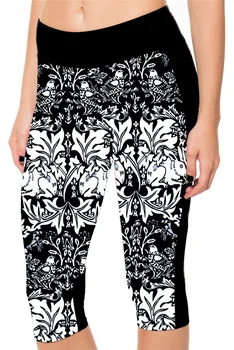 

Black Milk High waist Deer Bambi Animal Print Leggings For Women Skinny Long leggins WomanPant