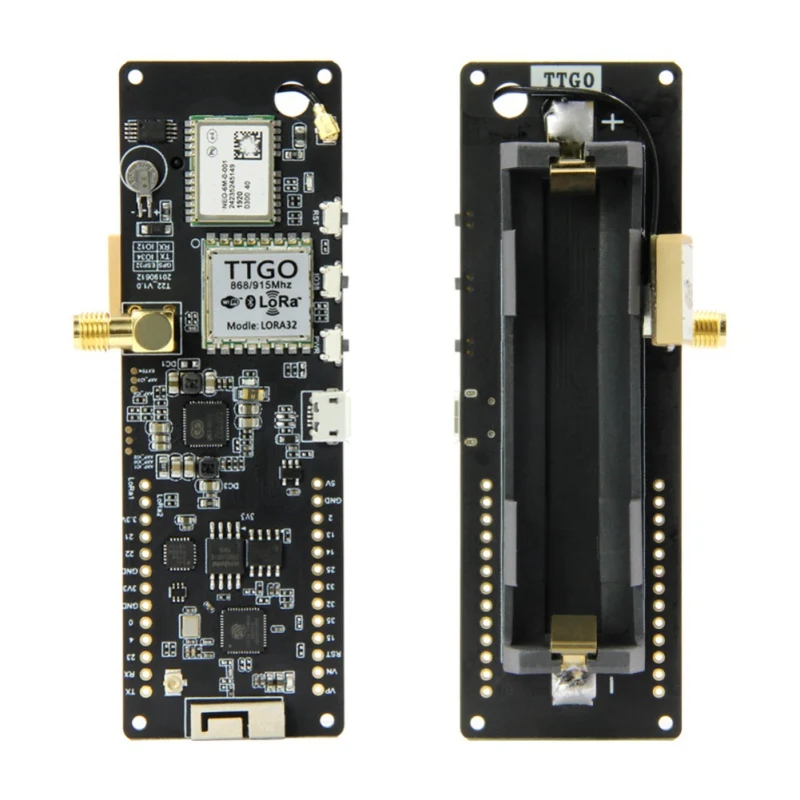 TTGO t-луч V1.0 ESP32 433Mhz WiFi беспроводной модуль Bluetooth gps NEO-6M SMA LORA 32 18650 Держатель батареи