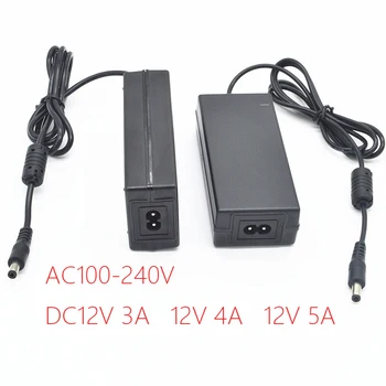 

1PCS AC100-240V DC12V 3A 4A 5A Switching Power Adapter European Regulation 12V 3000mA LED LCD Power Supply Adapter
