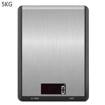 

Large Stainless Steel Electronic Kitchen Scale 5KG 10KG 1g Slim Baking Scales B85C