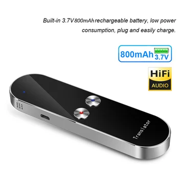 

K8 Voice Translator Multi-language Portable Smart Bluetooth Voice Translation Real Time Voice 68 Languages Translator for Traval