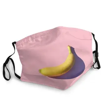 

Banana Unisex Non-Disposable Face Mask Pattern Anti Haze Dustproof Mask Protection Cover Respirator Mouth Muffle