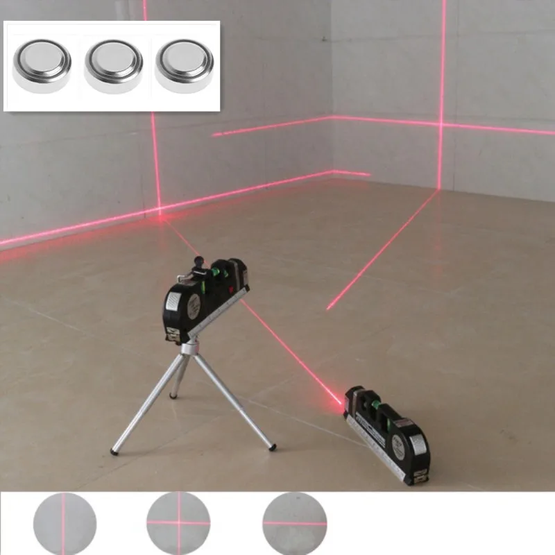 4 in 1 Infrared Laser Level Cross Line Laser Tape with 2.5m Measure Tape 1 PC multifunction laser level tools laser level tool