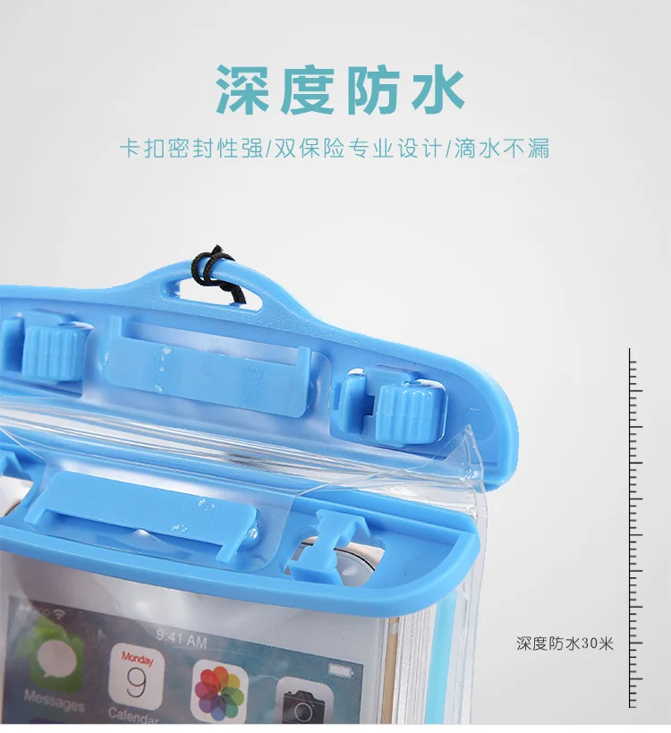 Ночной светильник водонепроницаемый чехол для телефона Apple SAMSUNG huawei сенсорный экран универсальный плавательный Дайвинг Горячие пружины подводный фото Sh