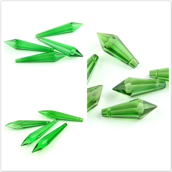 

38MM/63MM/76MM Dark Green Crystal U Drop Ornament Prism Chandelier Hanging Pendant