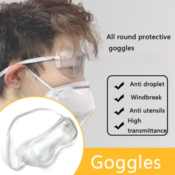 

Protective Safety Glasses Work Anti Dust Eye Anti-Fog Antisand windproof Anti Dust Saliva Transparent Goggles