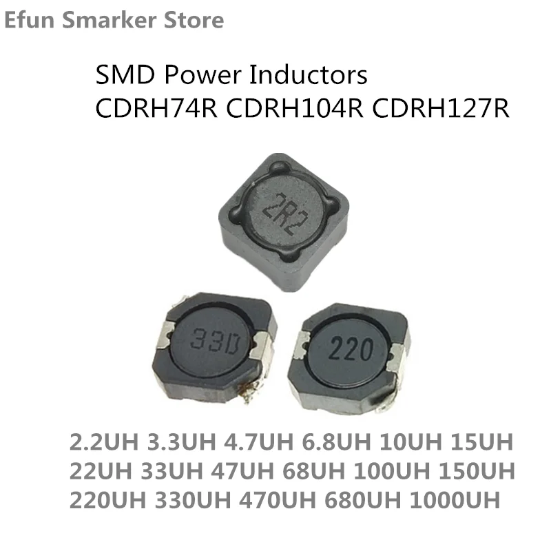 10 шт. SMD Мощность адаптера переменного тока CDRH74R CDRH104R CDRH127R 2 3 4 7 6 8 15 22 Большие