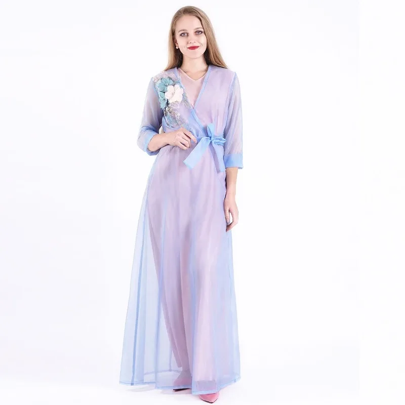 

Мусульманское платье с вышивкой кристаллами, женские турецкие платья Дубаи, кафтан, марокканский кафтан, халат, мусульманская одежда, абайя, арабские платья