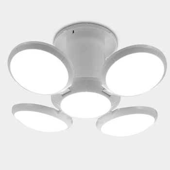 

40W E26/E2 LED Light Bulb LED Garage Light Daylight Lamp with 4 Adjustable Panels for Living Room Workbench Warehouse