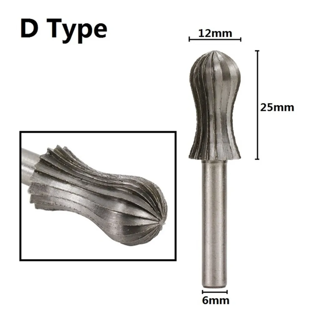 High Speed Steel Rotary Burrs 6Mm Shank Router Rasps for Metal