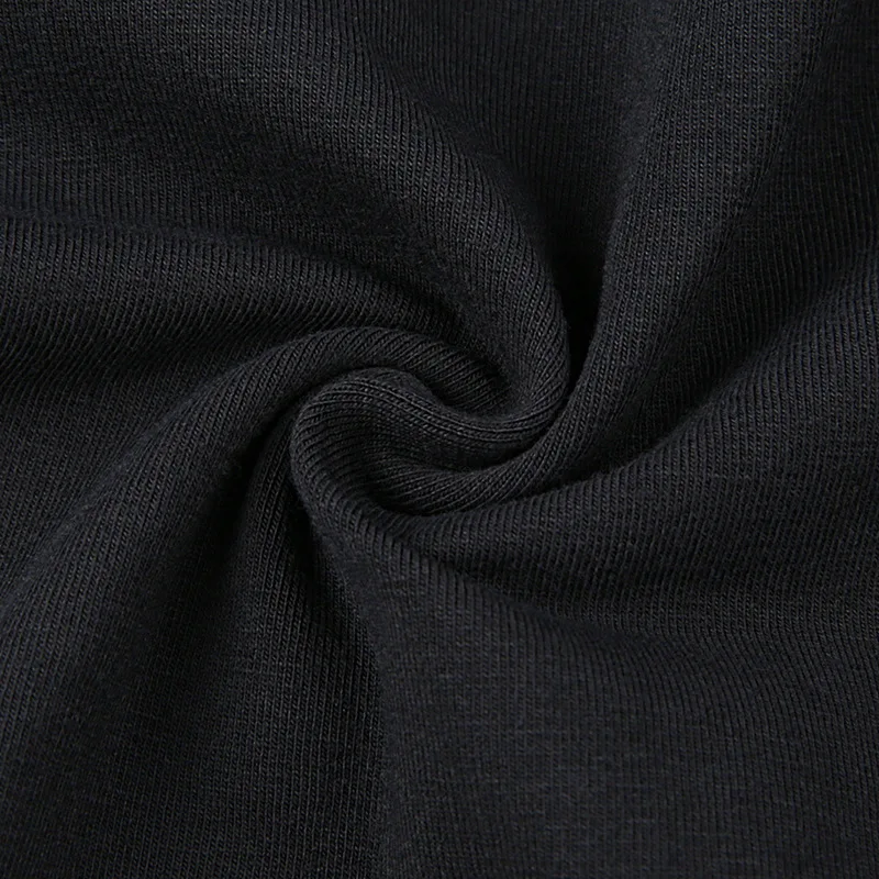 Светоотражающий обрезанный Топ, рубашка с буквенным принтом, длинный рукав, плотная футболка, черная панк, модная женская хлопковая эластичная водолазка, рубашка