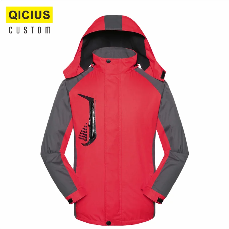 Custom Made Men Jacket Outdoor Soft Shell Fleece Men's And Women's Breathable And Thermal Youth Hooded Mountaineering Clothes