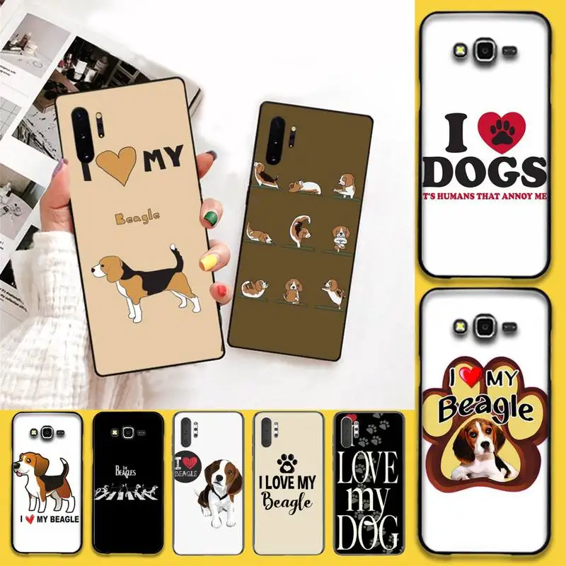 Чехол для телефона HPCHCJHM I love my Beagle Dogs Samsung Galaxy J7 J8 J6 Plus 2018 Prime Note 7 8 9 10 pro | Мобильные