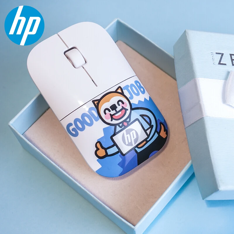 Оригинальная Мышь hp с рисунком 1200 dpi, беспроводной игровой ПК, ограниченная серия, мыши Z3700, персональный креативный подарок для маленькой девочки, для ноутбука