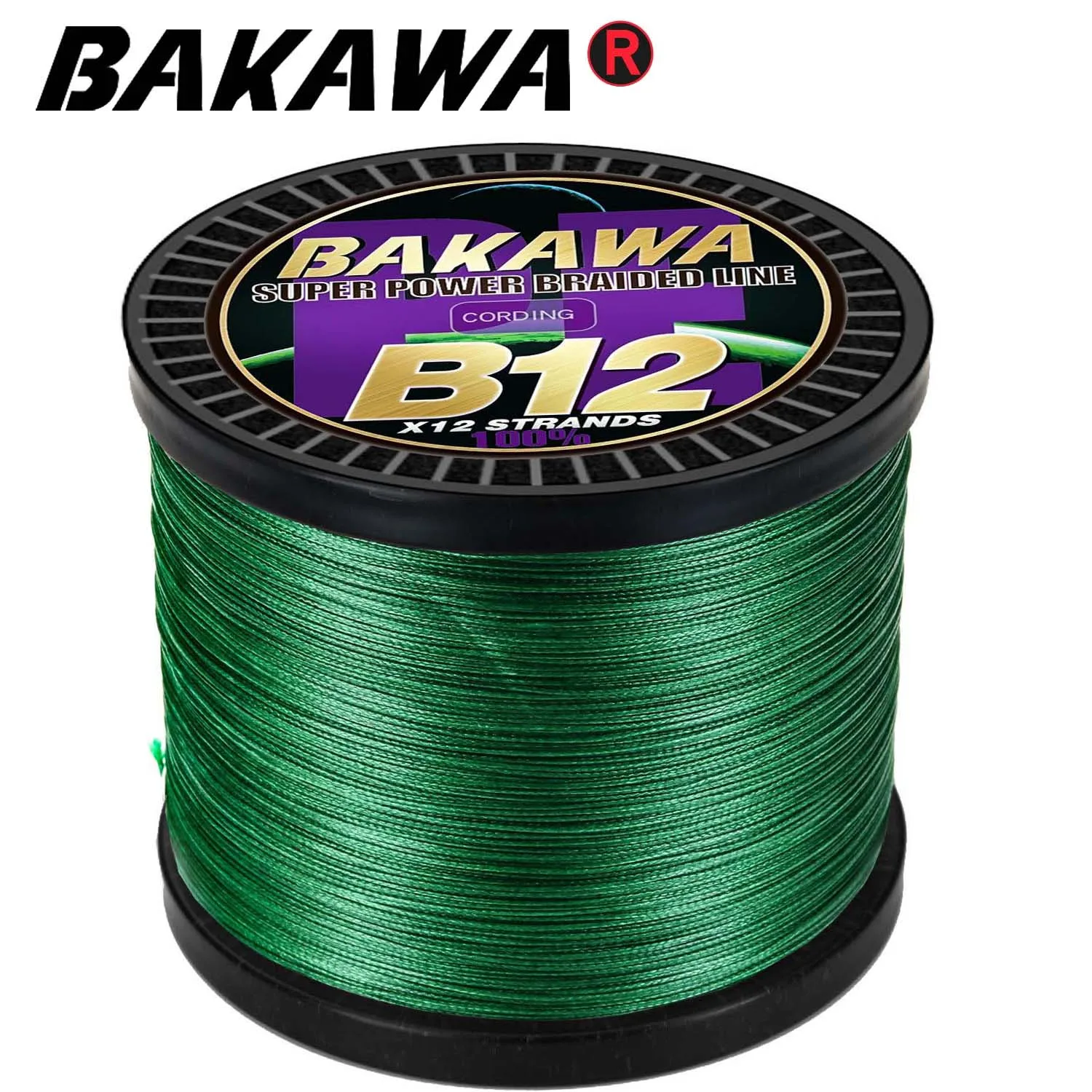 12 Braided Fishing Line 100-1000M Multifilament PE 8 Strands Fishing Cord  10LB-120LB Strong Japan Technology Muticolor Gray