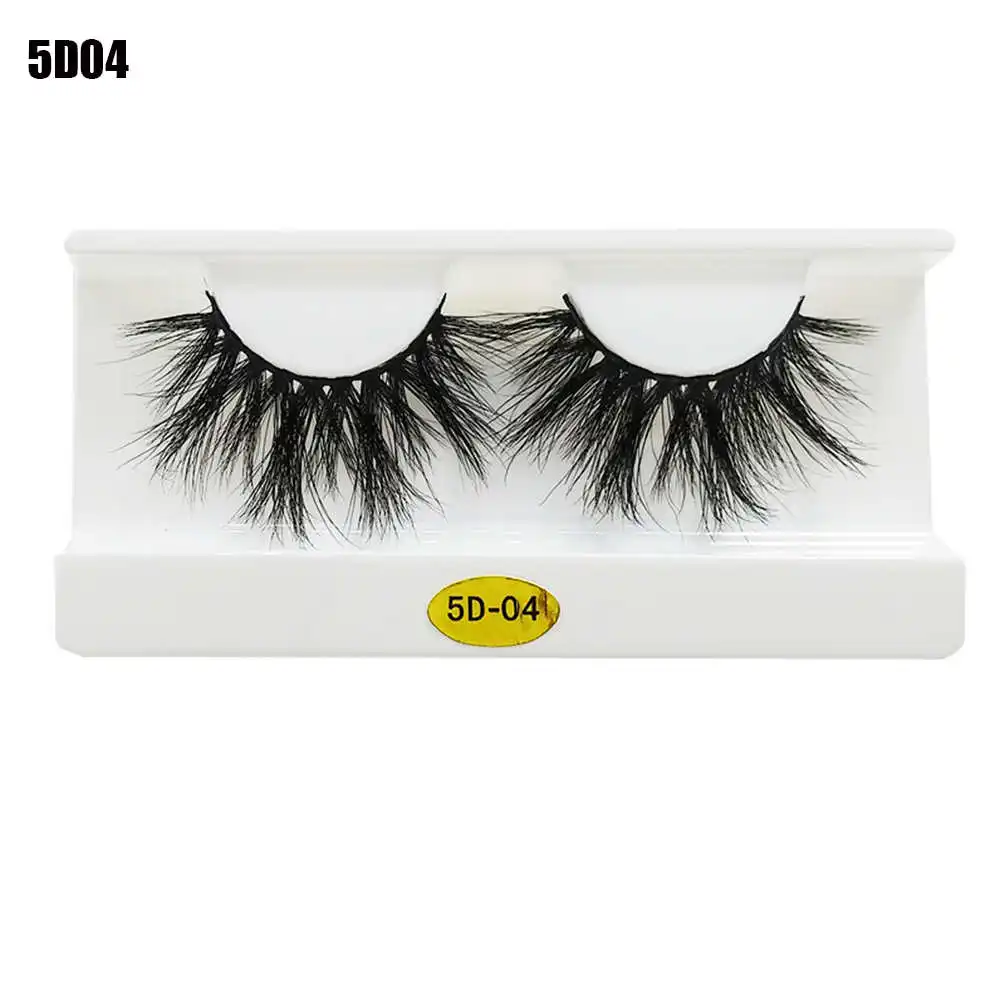 Mink Eyelashes Criss-Cross Natural Fake lashes Length 25mm Makeup 3D Mink Lashes Extension Eyelash Beauty - Color: 4