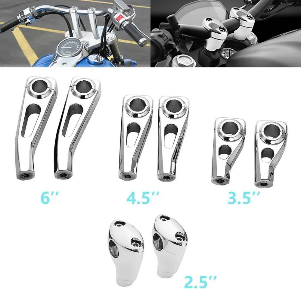 Motorcycle 2.5'' 3.5'' 4.5'' 6'' Universal Handlebar Riser Clamp For Honda Yamaha Suzuki Kawasaki Dirt Bikes ATVs