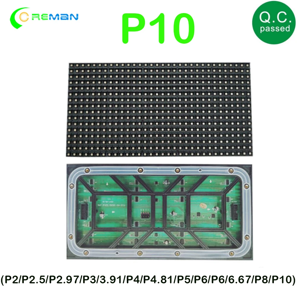 Светодиодный модуль P6 P8 P10 для наружного использования 320x160 мм SMD3535 3 в 1 320*160 RGB