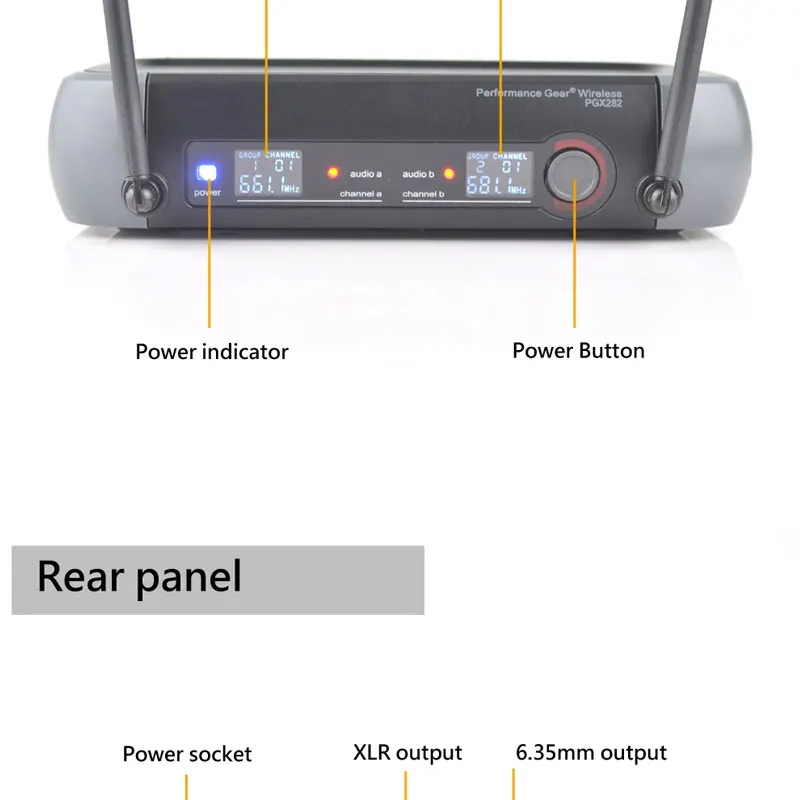 shuer Wireless Microphone PGX282 PGX8 Wireless Microphone dual fixed frequency wireless microphone system