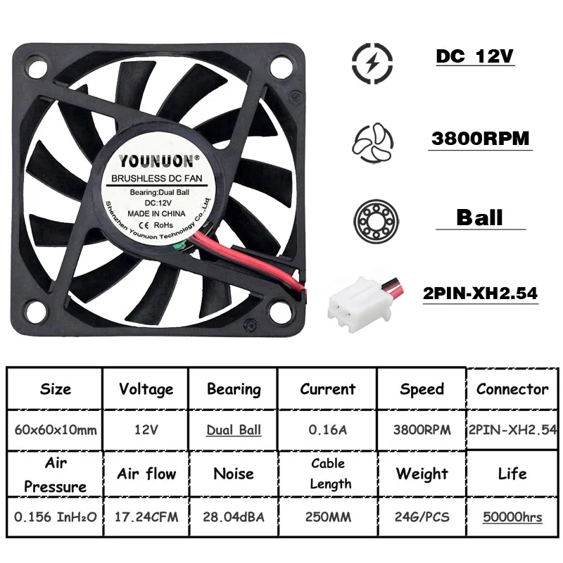 12V Ball XH2.54