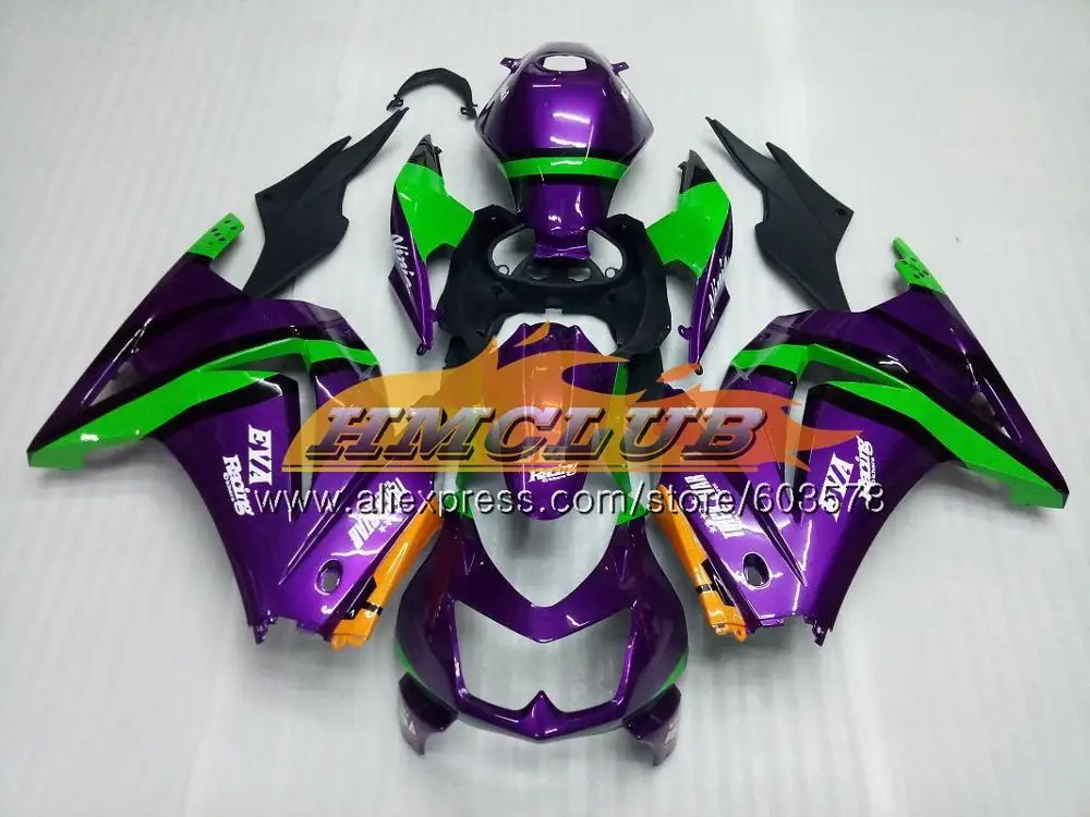 Средства ухода за кожей для KAWASAKI NINJA ZX-250R ZX250R 08 09, 10, 11, 12, 24CL. 62 ZX 250R EX 250 EX250 2008 2009 2010 2011 2012 серый желтый обтекатель - Цвет: No. 6