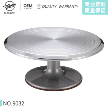 

Cake Turntable Aluminum Alloy 12-Inch Cake Decorative Turntable Non-Slip Mat Cake Turntable Baking Tools Factory Spot