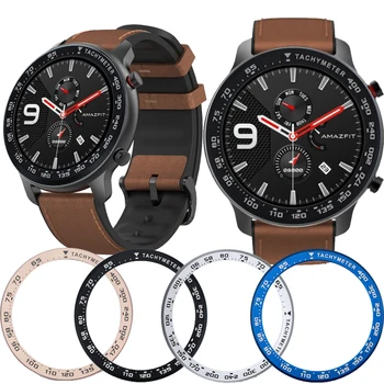 

For Xiaomi huami Amazfit GTR 47/42MM Metal Outer Edge Cover Bezel Ring Dial Scale Speed Tachymeter stainless steel Accessories