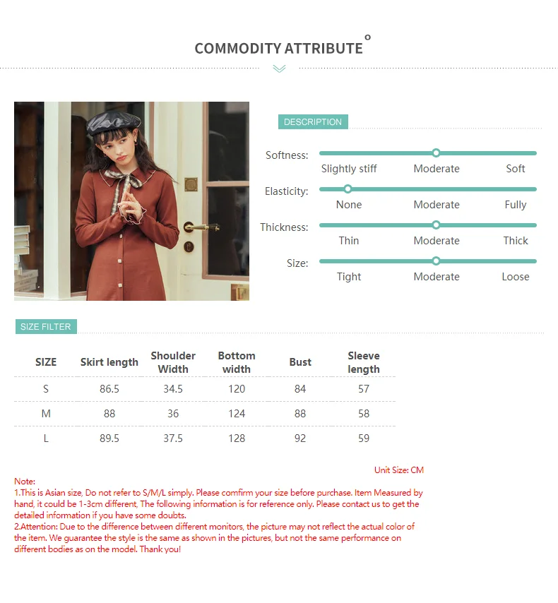 INMAN Autumn Winter New Arrival Retro Style Plaid Pattern Bow Tie Knot Young Women Lady Dress