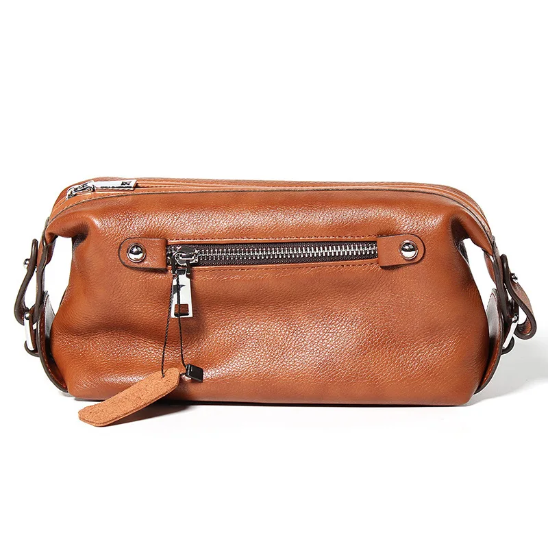 

Genuine leather cow skin men wallet daily use casual waist purse soft clutch high quality
