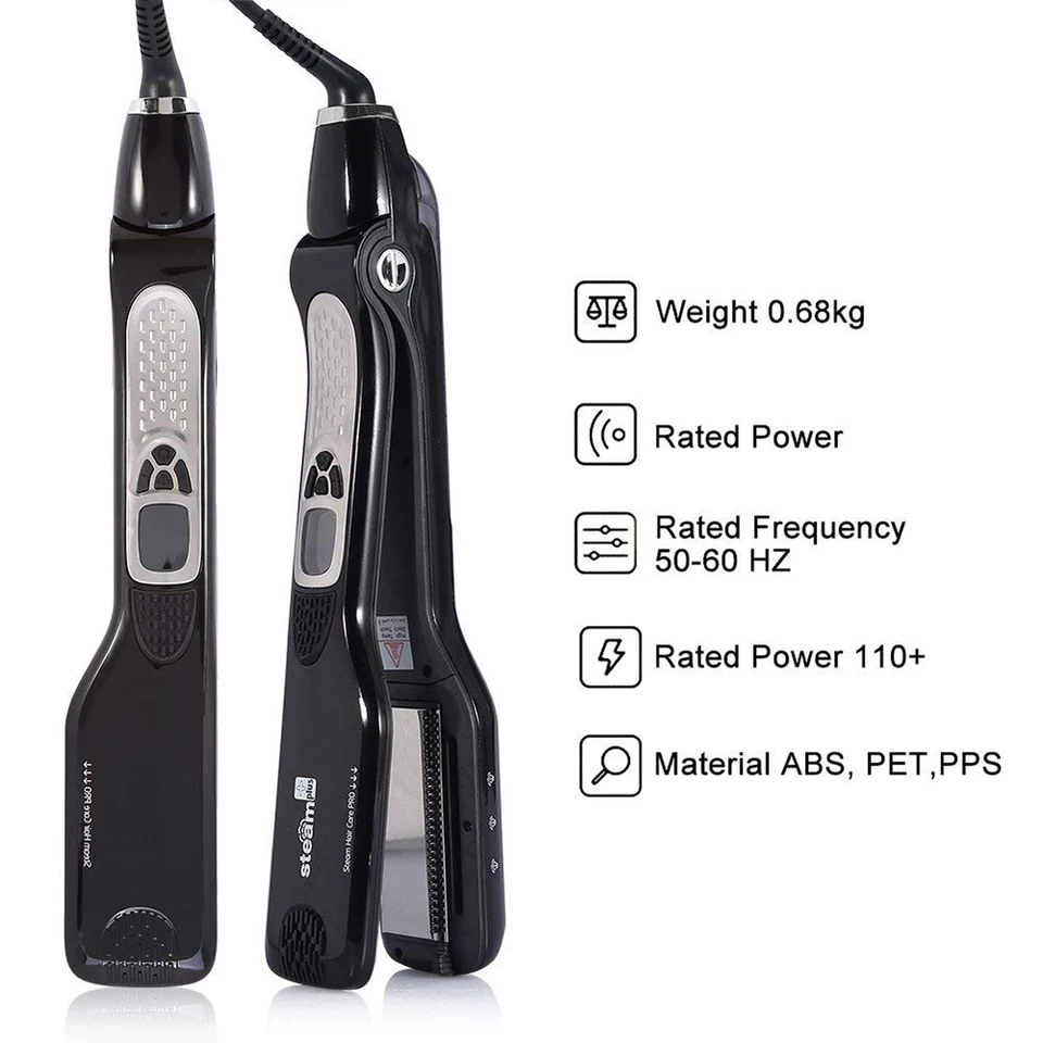 Steampodストレートヘアアイロンプロ蒸気ストレートフラット鉄