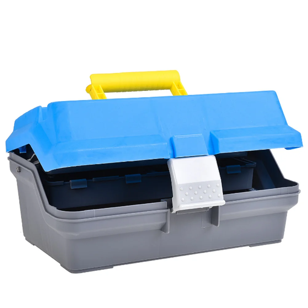 Коробка для рыболовных снастей Легкие аксессуары портативная коробка для хранения нетоксичные Портативные водонепроницаемые переноски несколько сеток 3 слоя