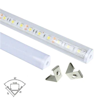 

LED aluminum channel DC12V 50CM 20 inch V-shape 45 degree angle 5730 36LEDs LED rigid light bar Home decoration lighting